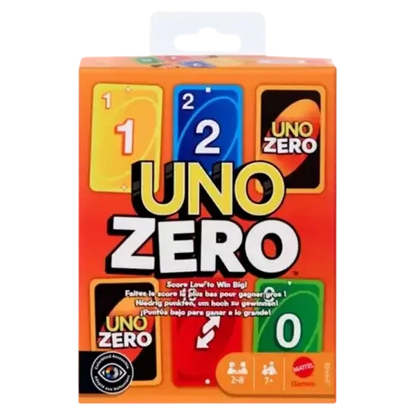 Mattel Games UNO Zero Card Game – Family Fun for 2–8 Players