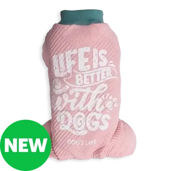 Dog's Life Pink Life Is Better Pet PJ's 2XL
