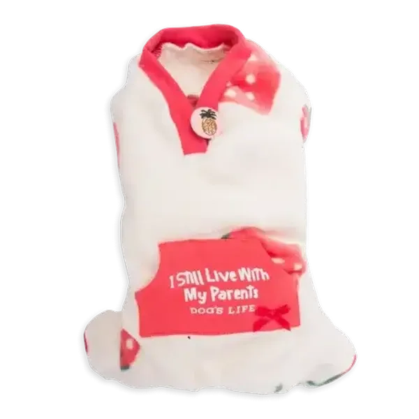 Dog's Life Pink Strawberry Pet PJ's 2XL