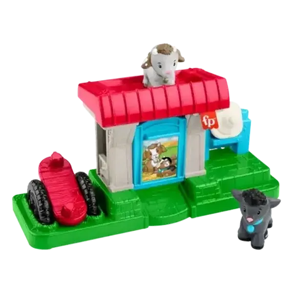 Fisher-Price Little People Feed & Play Goat Yard Playset for Toddlers with 3 Pieces