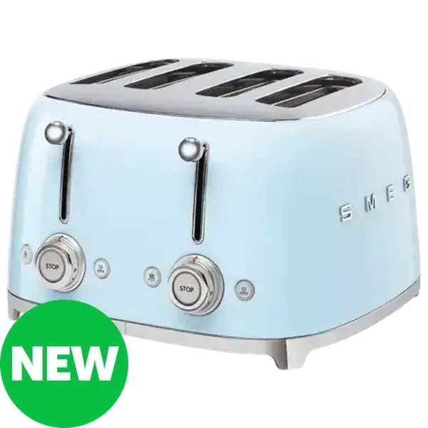 Smeg Pastel Blue 4-Slice Square Toaster 2000W