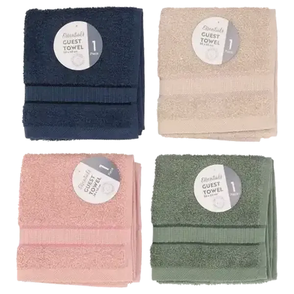 Essentials Robin Cotton Guest Towel 30 x 50cm (Colour May Vary)