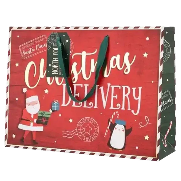 Christmas Delivery Red Shopper Bag