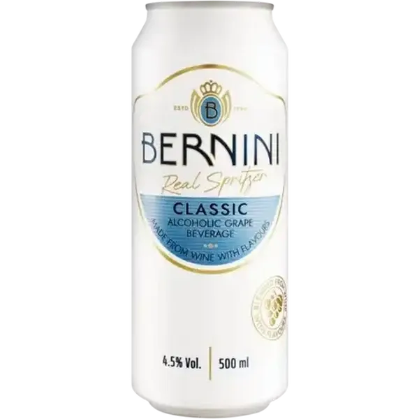 Bernini Classic Alcoholic Grape Beverage Can 500ml