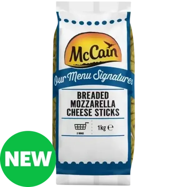 McCain Frozen Breaded Mozzarella Cheese Sticks 1kg