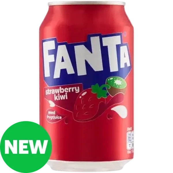 Fanta Strawberry Kiwi Sparkling Drink 330ml