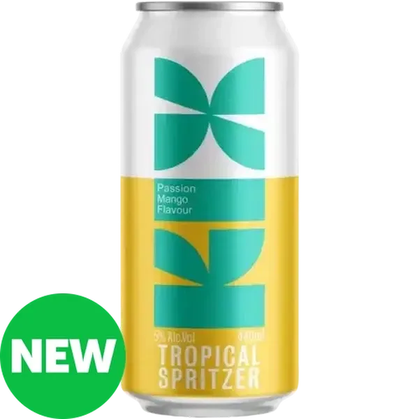 KIX Passion Mango Flavour Tropical Spritzer Can 440ml