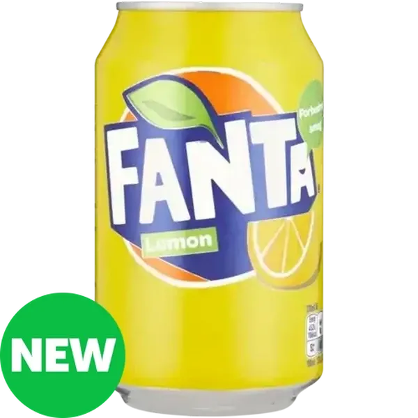 Fanta Lemon Flavoured Sparkling Drink 330ml