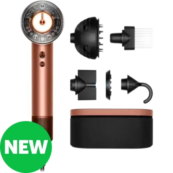 Dyson Supersonic Nural Amber silk & Pink Champagne Hair Dryer Curly & Coil