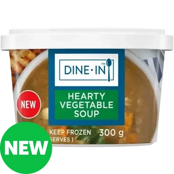 Dine-In Frozen Hearty Vegetable Soup 300g