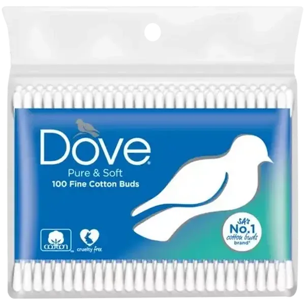Dove Fine Cotton Buds 100-Pack