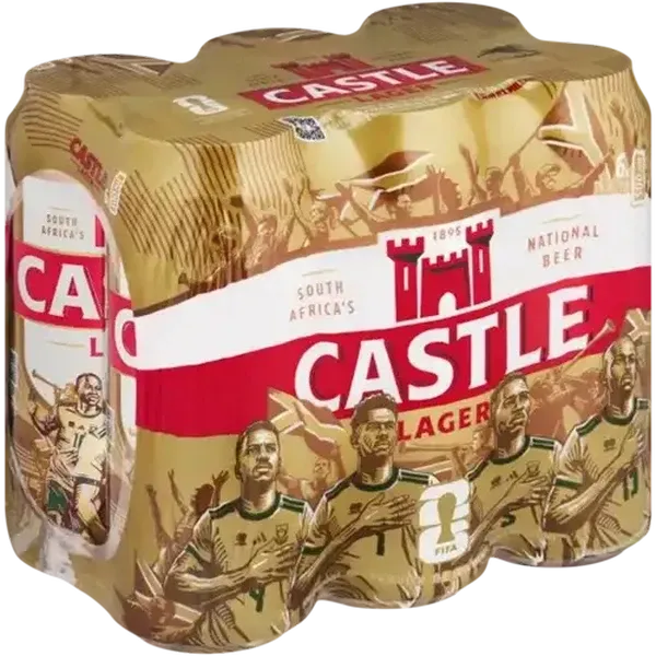 Castle Lager Lager Beer Cans 6 x 500ml