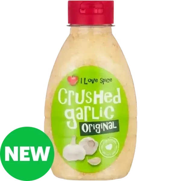 I LOVE SPICE Crushed Garlic 375ml