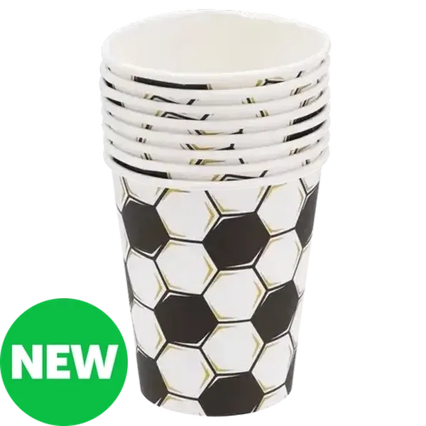 Soccer Fun Paper Cups 8-Pack