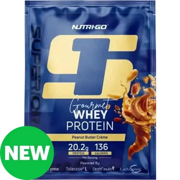 Nutri-Go Peanut Butter Crème Gourmet Whey Protein 33g
