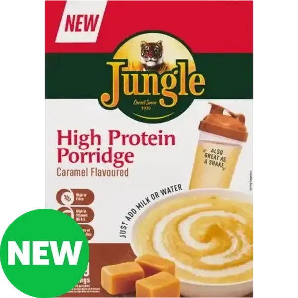 Jungle Caramel Flavoured High Protein Porridge 500g