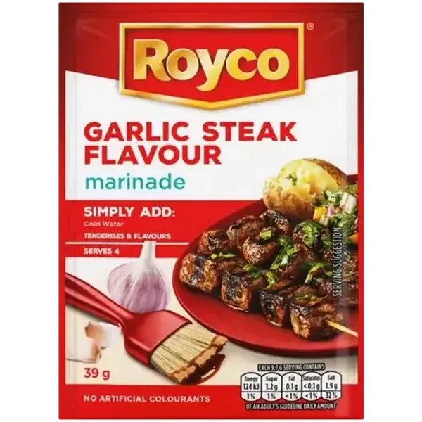 Royco Garlic Steak Flavour Garlic Steak Flavour Marinade 39g