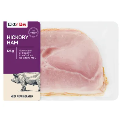 PnP Sliced Hickory Ham 125g