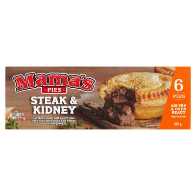 Mama's Steak & Kidney Pies 6 Pack