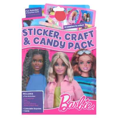 Candy Toys Barbie Sticker Craft & Candy Pack