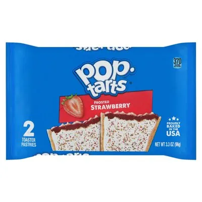 Kellogg's Frosted Strawberry Poptarts 96g