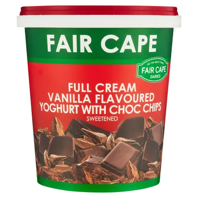 Fair Cape Full Cream Chocolate Chip Yoghurt 1kg