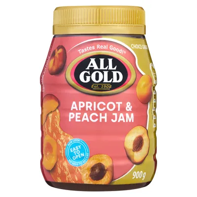 All Gold Apricot & Peach Jam 900g