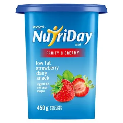 Danone Nutriday Strawberry Full Cream Yoghurt 450g