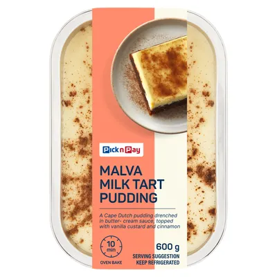 PnP Malva Milk Tart Pudding 600g