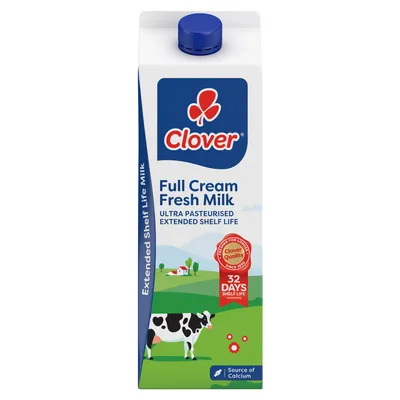 Clover Ultra Pasteurised Fresh Full Cream Milk 2L