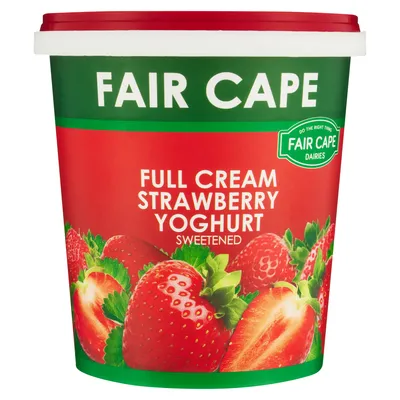 Fair Cape Full Cream Strawberry Yoghurt 1kg