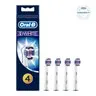 Oral B 3D White Luc Replacement Electric Toothbrush Heads 4 Pack