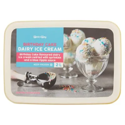 PnP Birthday Cake Dairy Ice Cream 2L
