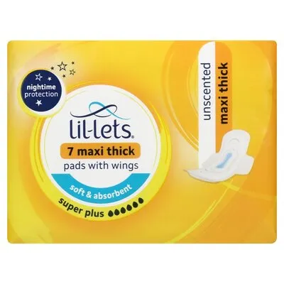 Lil-lets Unscented Super Plus Pads 7 Pack