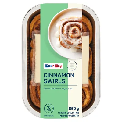PnP Cinnamon Swirls 650g