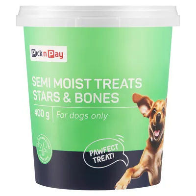 PnP Semi Moist Treats Stars & Bones 400g