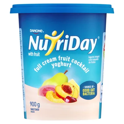 Danone Nutriday Full Cream Fruit Cocktail Yoghurt 900g
