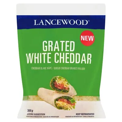 Lancewood Grated White Cheddar Cheese 200g