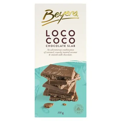 Beyers Loco Coco Caramel & Coconut Milk Chocolate Slab 100g