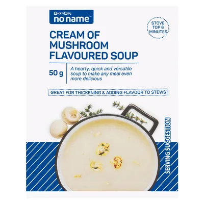 No Name Cream Of Mushroom Flavoured Soup 50g