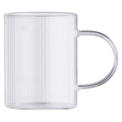 DAY Glass Ribbed Mug 300ml