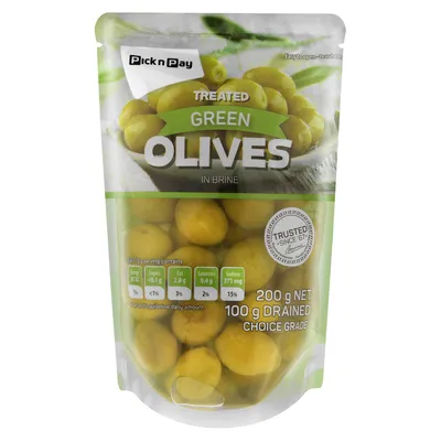 PnP Green Olives 200g