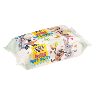 Looney Tunes Kids Wet Wipes 80 Pack