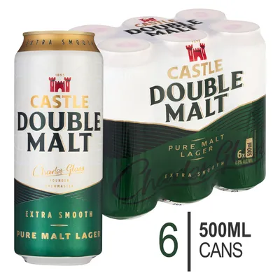 Castle Double Malt Pure Malt Lager 6 x 500ml
