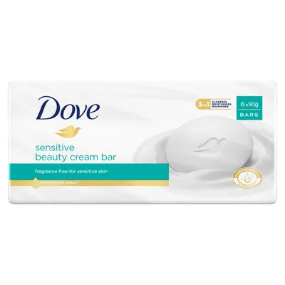 Dove Sensitive Beauty Cream Bar 6 x 90g