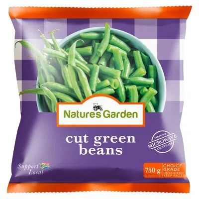Nature's Garden Frozen Cut Green Beans 750g