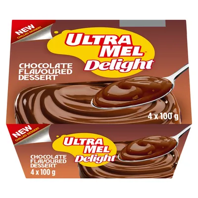 Danone Ultra Mel Chocolate Chilled Dessert 4 Pack