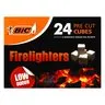BIC Firelighters Pre-Cut Cubes 24 Pack