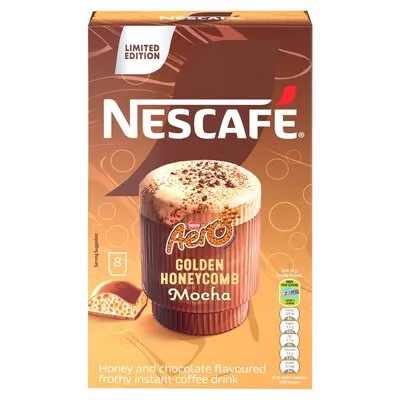 Nescafe Aero Golden Honeycomb Mocha Sachets 8 x 18g
