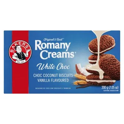 Bakers Romany Creams Vanilla Choc Biscuits 200g